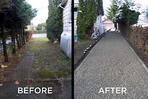 CORE Gravel dramatically improves the look of a driveway and the properties resale value.