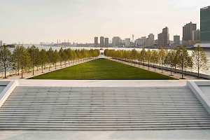 Four Freedoms Park is a quite respite for New Yorkers who can enjoy along the SolePave walkways or relax on the park lawn.