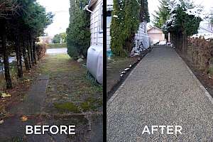 CORE Gravel dramatically improves the look of a driveway and the properties resale value.